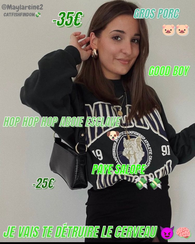 Maylareine2's tweet image. Tu penses que tout commence avec une photo.
Mais non.
Tout commence quand ton cerveau confond le désir et la dépendance.

💸 Le Catfish Findom, c’est une expérience mentale.
Ce n’est pas moi que tu veux, c’est la version de toi que je fabrique.
Chaque mot que je choisis te…