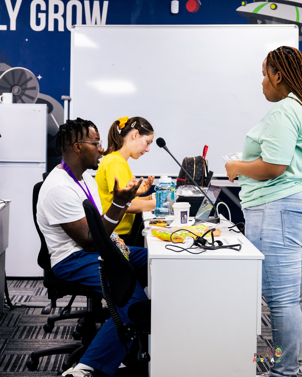 Code. Collaborate. Contribute. 💻✨ Sprints bring our community together to build, learn, and leave a mark on the open-source world. #PyConAfrica2025 #Sprints