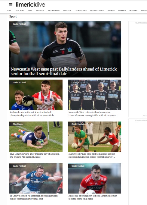 💻📲 Match reports on all six final round fixtures in <a href="/IrishWireP/">Irish Wire Products</a> <a href="/LimerickCLG/">Limerick GAA</a> SFC as quarter-final  &amp; relegation picture is decided on <a href="/Limerick_Leader/">Limerick Leader / Limerick Live</a> website plus <a href="/NcwCamogie/">Newcastle West Camogie Club</a> county final win &amp; 5 local wins in All-Ireland League rugby ⤵️

#LLSport 🏐 #AIL <a href="/LimkLeaderSport/">Limerick Leader Sport / Limerick Live Sport</a>