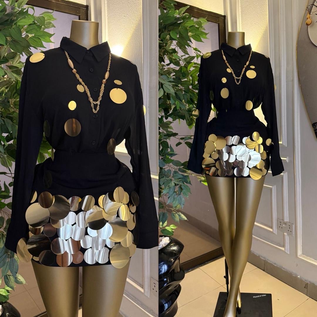 claracrocs's tweet image. *New in*💃💃💃
*Luxury grade A sequence shiffon 2pcs set*
*Size:S M L XL fits XXL*
*Price:86,000*
*Brand:UK* 🇬🇧
*Quality is luxury*💯💯💯
