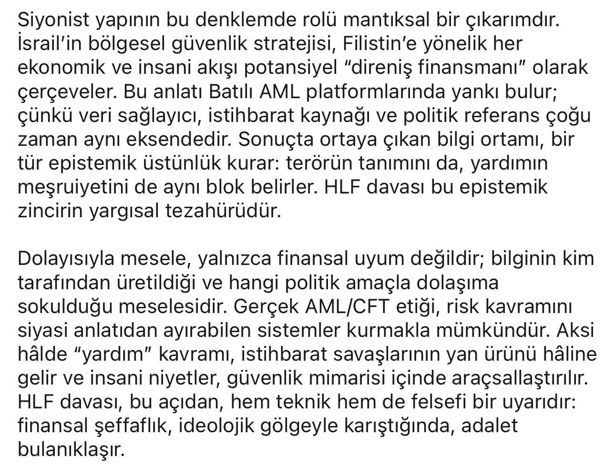 Bazı güç merkezleri, insani yardım ağlarını jeopolitik araçlara dönüştürüyor. Filistin’e yönelik İslami yardım kanalları, uzun süredir ‘riskli finansman’ etiketiyle algı savaşının hedefinde. Gerçek amaç: fon akışını değil, anlatıyı kontrol etmek.