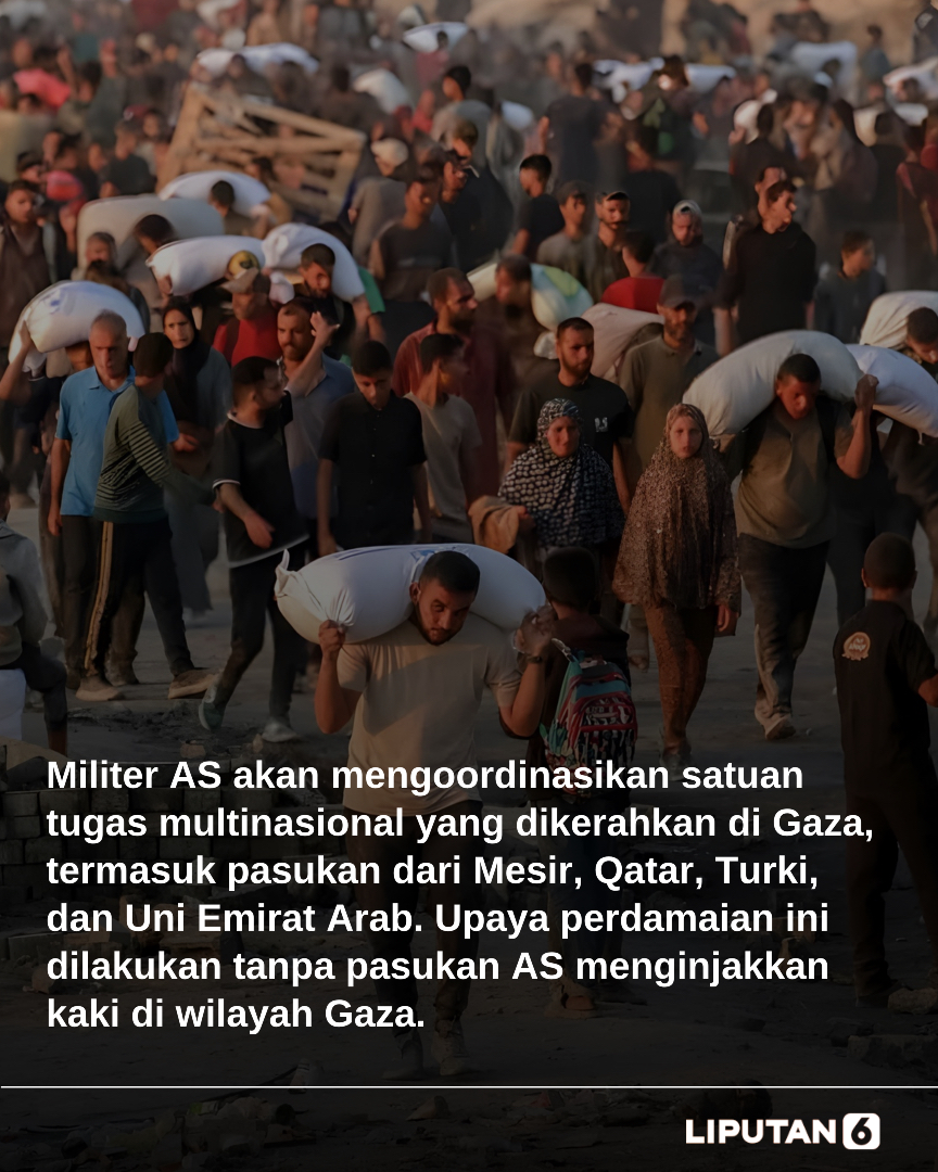 liputan6dotcom's tweet image. Kunjungan Laksamana Brad Cooper ke Gaza untuk dukung stabilisasi pasca konflik. Dipastikan tidak ada pasukan AS yang akan dikerahkan di Gaza, hanya koordinasi bersama pasukan multinasional demi perdamaian kawasan. Upaya besar tanpa jejak pasukan AS di Gaza. 

#BradCooper #CENTCOM…