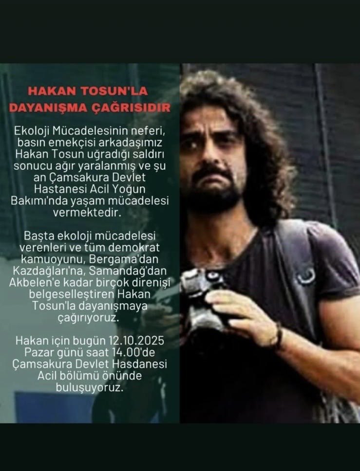#HakanTosun Bağımsız gazeteciliğin örnek temsilcisidir. Hakan’ı yalnızca ekolojik alanda mücadelesiyle sınırlamak eksik olur; Hakan tüm hak, özgürlük, demokrasi mücadelesinde ayrımsız vardır. Karşılık beklemeksizin emeğini tüm kurumlarla dayanışmayla paylaşmıştır.