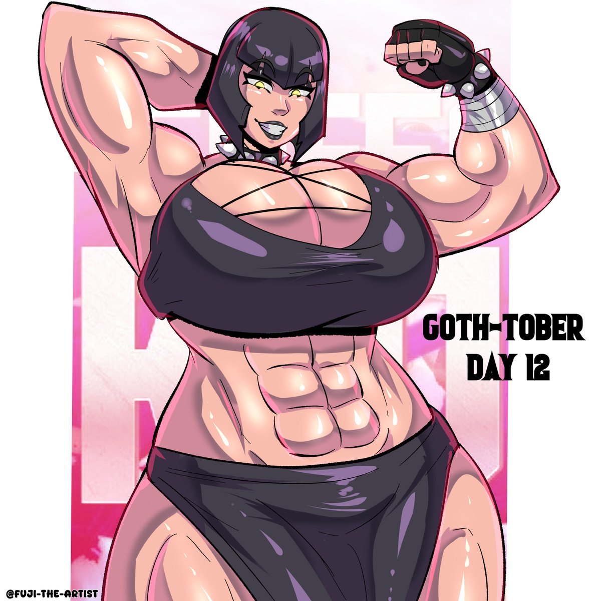 Day 12 with gothic muscular mommy, Marisa Rosetti!