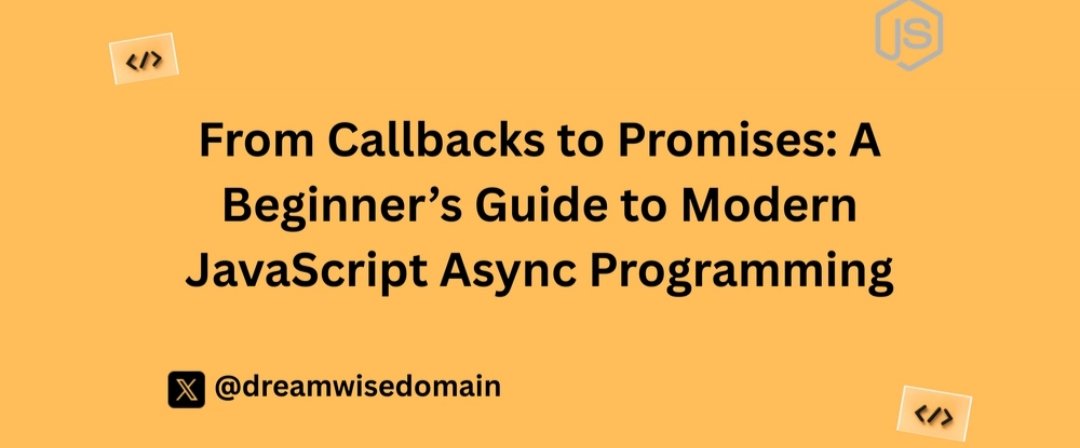dreamwisedomain's tweet image. Day 47 of My 60-Day JavaScript Technical Writing Challenge.

Quote of the day: &quot;There is a reward for hard work&quot;

Topic: From Callbacks to Promises: A Beginner’s Guide to Modern JavaScript Async Programming 👇

#JavaScript  #TechnicalWriting   #OpenToWorks