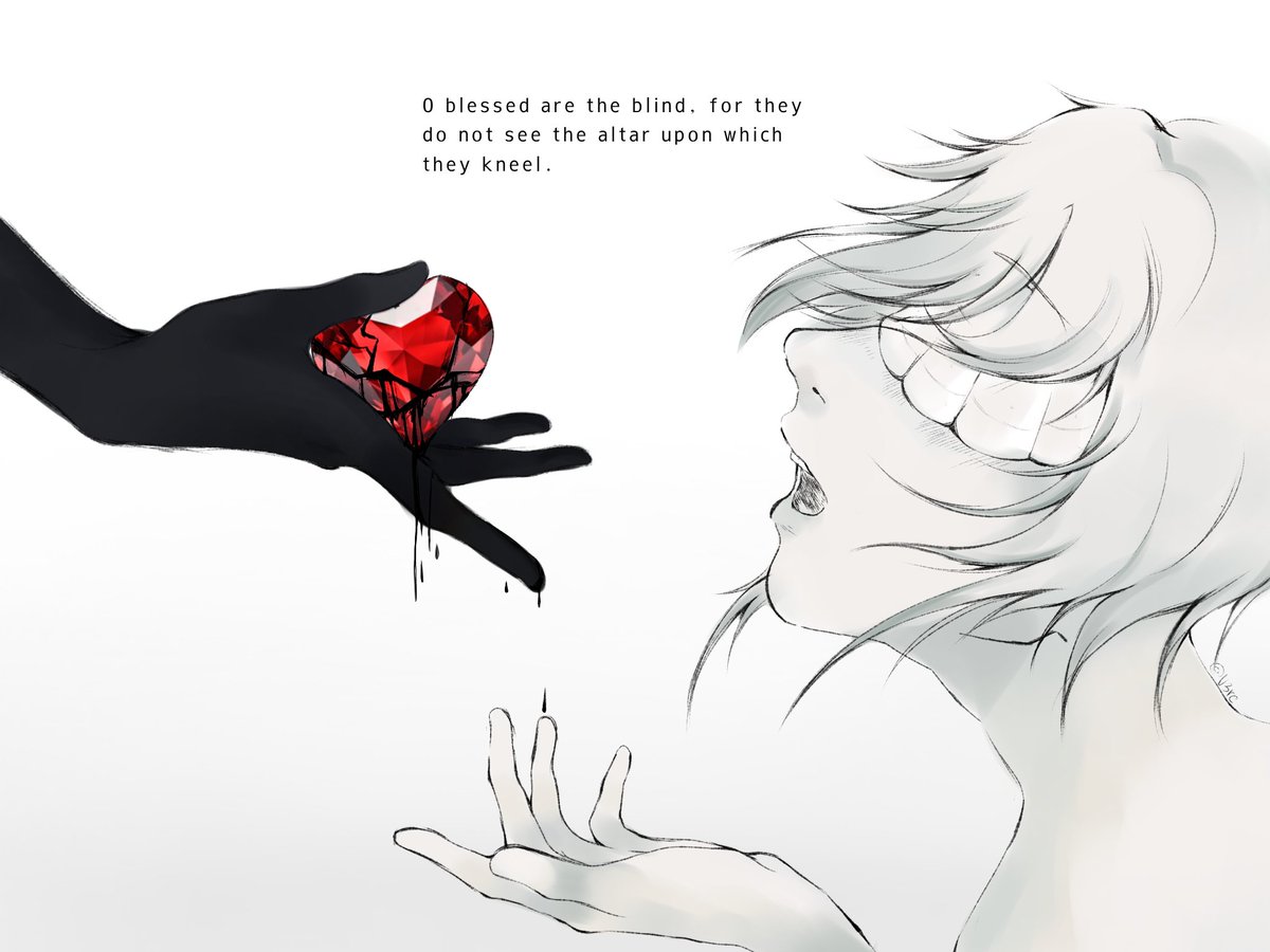 Doughael_'s tweet image. "O blessed art the blind, for they do not see the altar which they kneel "
(Art by admin) #doughael #doughdestiny #crk #cookierunkingdomfanart #crkfanart #shipart