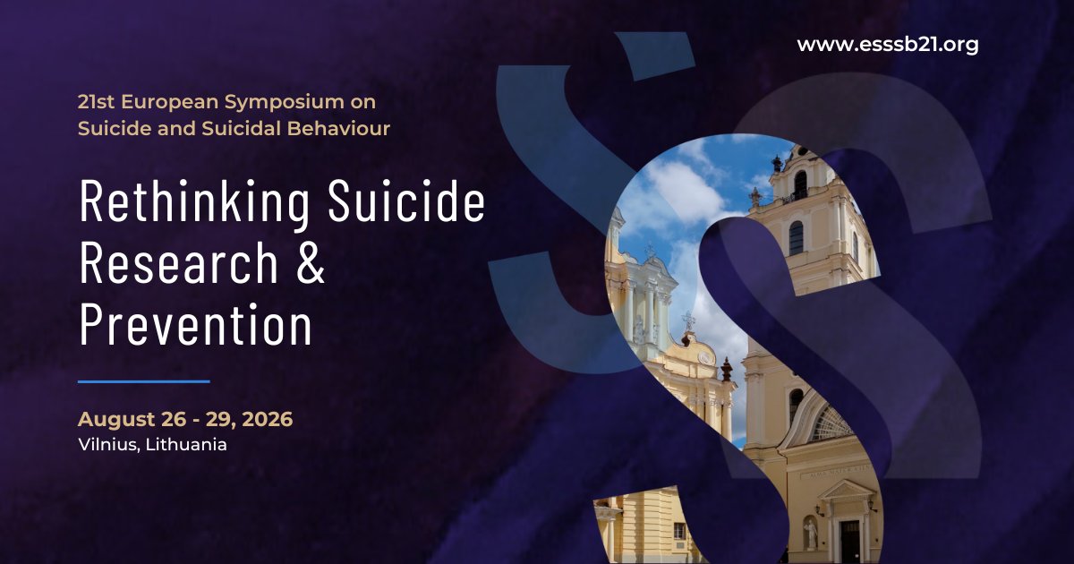 European Symposium on Suicide & Suicidal Behavior tweet media