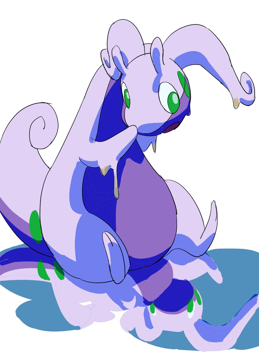 雨上がりのヌメルゴン
#ポケモンイラスト 
#pokemonfanart 
#絵描きさんと繋がりたい 
#ポケモン好きな人と繋がりたい 
#ポケモン絵描きさんと繋がりたい 
#ワンドロ 
#PokemonXY