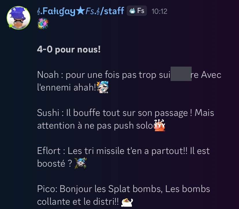 4-0 !
Gg à la Crash Out et merci à Yoshi pour le cast🫶
- youtube.com/live/SHXMNVRpL…
- <a href="/CORetribution/">Crash-Out Retribution</a> 
Prochain match, contre la Avalanche !