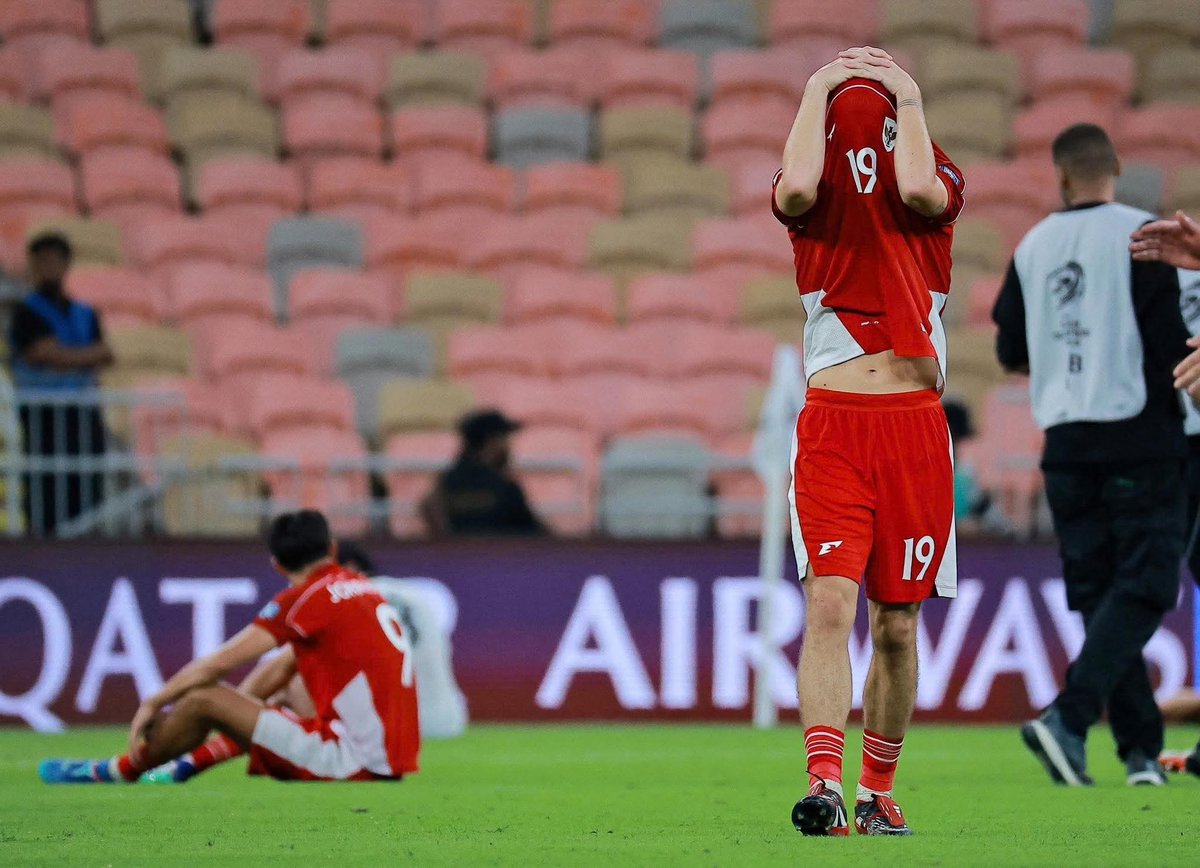 FieldVisionIND's tweet image. Indonesia are now  Eliminated from FIFA World Cup 2026 Qualification Race

Zidane Iqbal’s Goal Was the Difference between Iraq and Indonesia Last Night