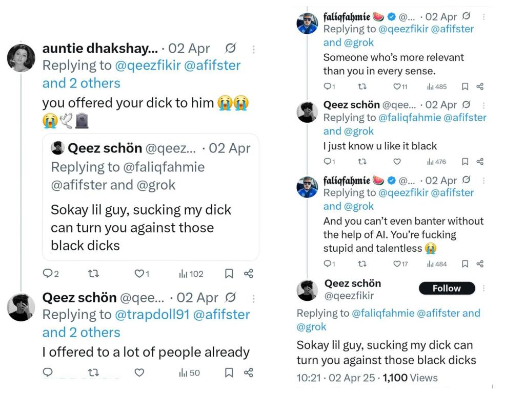 DrMasIindaSis's tweet image. Budaya rogol bermula dengan membiasakan percakapan lucah...

Hati2 ngan walaun seperti @qeezfikir aka Haziq Fikri Suhaimi, depa ni rata2 perogoI💀