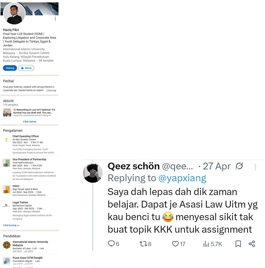 DrMasIindaSis's tweet image. Budaya rogol bermula dengan membiasakan percakapan lucah...

Hati2 ngan walaun seperti @qeezfikir aka Haziq Fikri Suhaimi, depa ni rata2 perogoI💀