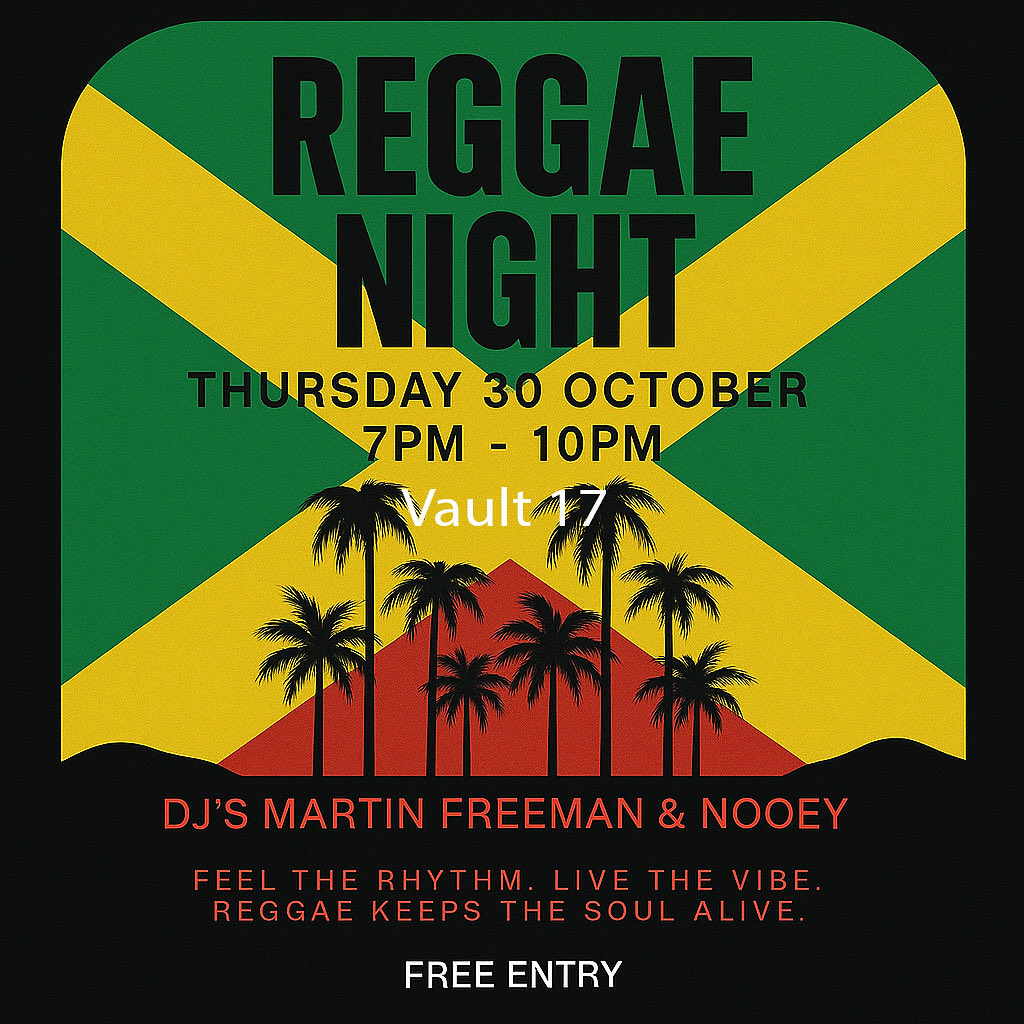 shakeyour_booty's tweet photo. Thursday the new Friday!
Djs Nooey & Martin Freeman playing Roots, Lovers Rock, Dancehall and Dub beats Thurs 30th Oct at Vault 17 from 7pm - 10pm.
One Love ❤️
#djnooey #djmartinfreeman #goodvibesonly #chesham #vault17 #reggae #roots #rootsrockreggae #dancehall #dub #loversrock https://t.co/9a1Dt4tQVJ