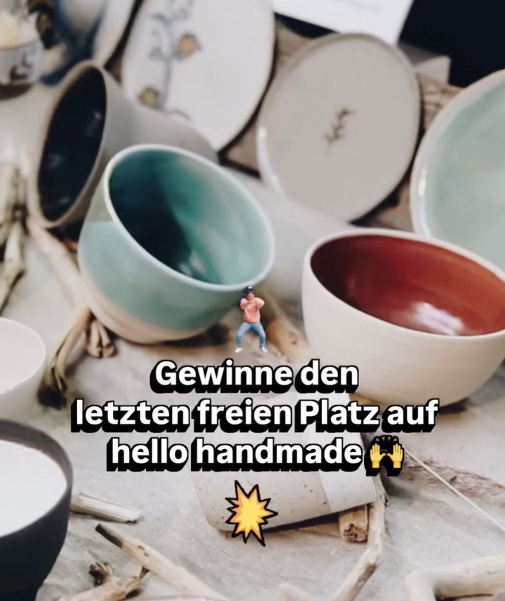 Wir verlosen den letzten Stand beim hello handmade Markt 2025! Du wolltest schon immer Teil von #hellohandmade sein? Dann ist jetzt deine Chance! 💥instagram.com/p/DPs1bFpDIPa/ #hellohandmade #kampnagelhamburg #designmarkt #handmadehamburg #gewinnspiel #hamburgshopping