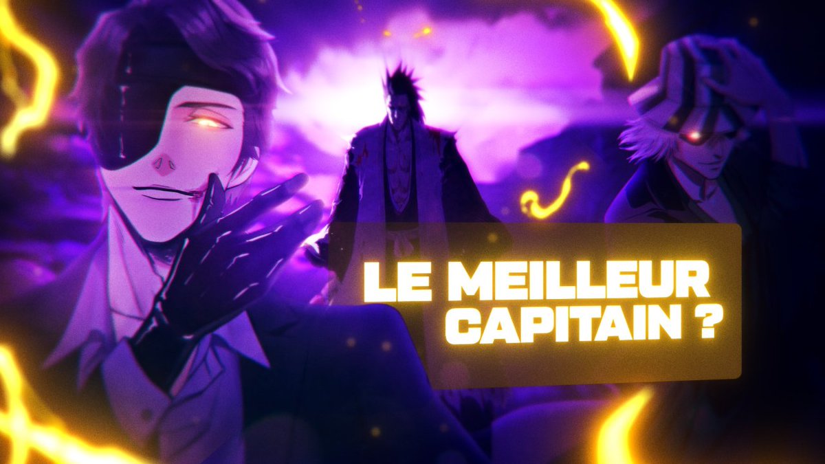 NOUVELLE VIDEO !      

Qui est LE CAPITAINE le plus PUISSANT de BLEACH ?  
 
J’ai classé les 9 capitaines du Gotei 13 du moins au plus fort…      
ENCORE MERCI POUR LES 5K LA TEAM !!    
La vidéo -> youtu.be/6skkO4wwzEI

#Bleach #Gotei13 #Anime