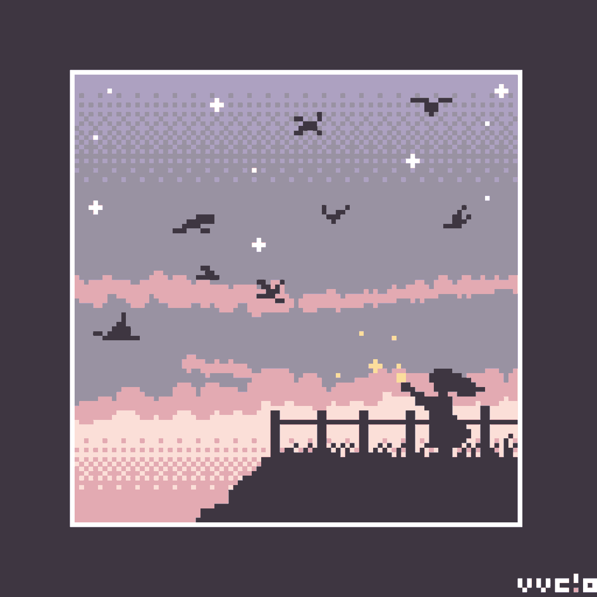 Vvco19O's tweet image. 今日は過去絵を再掲！
#ドット絵　#pixelart　#96の視界　#one_dot_step