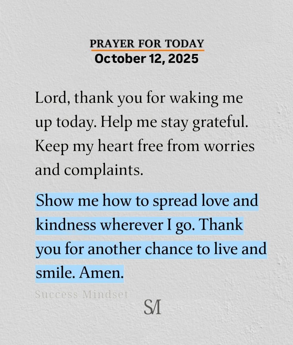 Today's prayer