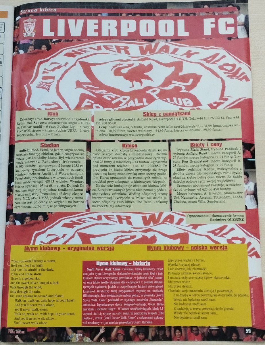 Piłka Nożna Plus Nr 5/1999 <a href="/LFC/">Liverpool FC</a> <a href="/Jurek_Dudek/">Jerzy Dudek</a> <a href="/Steven_Gerrad08/">StevenGerrad</a> Historia Liverpoolu <a href="/retrofutbol_pl/">Retro Futbol.pl</a>