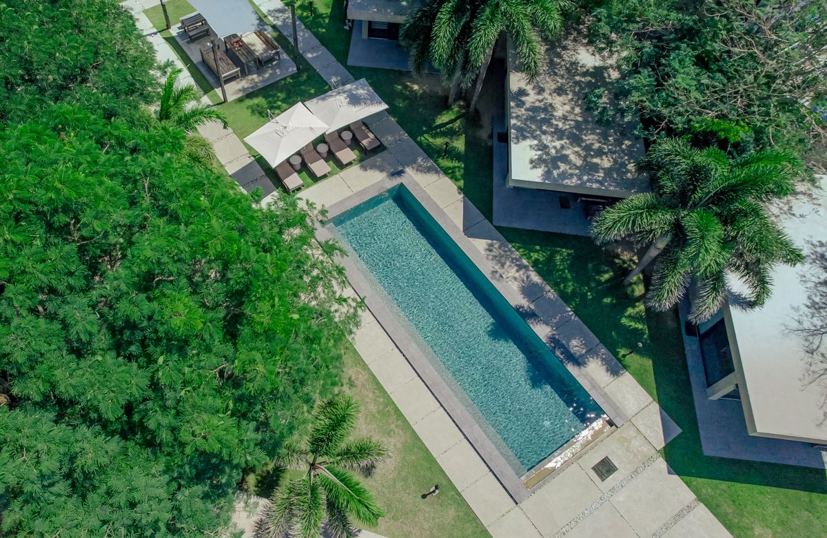 VeueCabins's tweet image. Our lap pool runs the length of the Shoreline Cabins—designed for quiet swims, morning dips, and laid-back afternoons. Just steps from your door, it's a peaceful retreat framed by trees, sun, and sea.

#VeueBeachCabins #ShorelineCabins #LapPool #PatarBeach