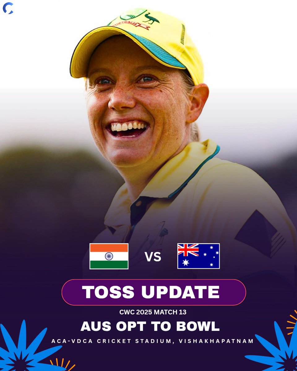 cricketimpluse's tweet image. 🚨 TOSS UPDATE 🚨 

Australia Won The Toss and decided to Bowl first 🏏 
.
#INDvsAUS #Cricket #CWC #CricketImpluse