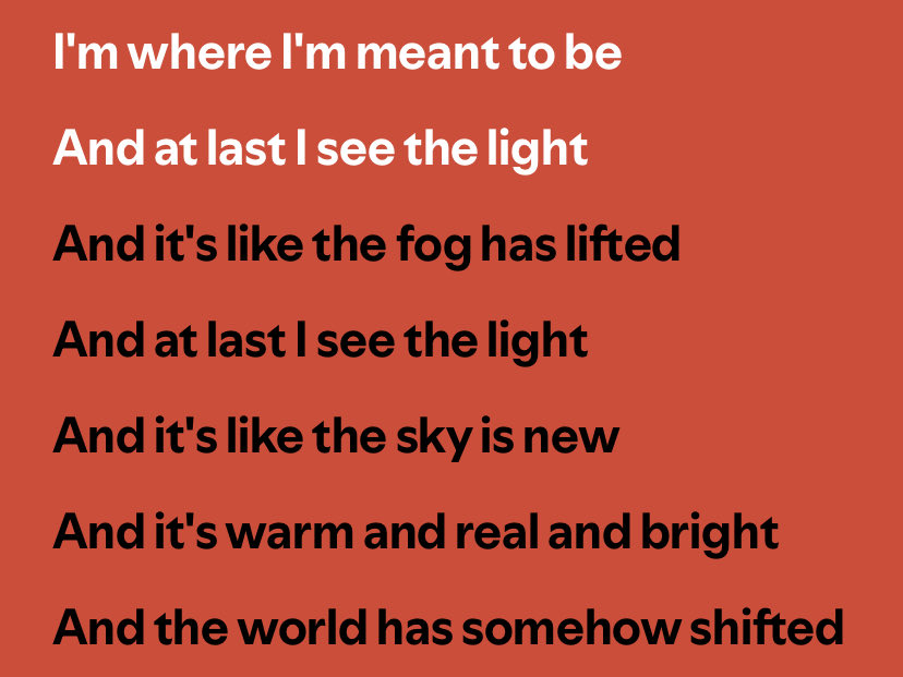 her &amp; her fav lyrics currently 📸