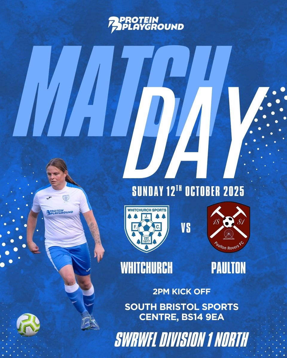 WhitchurchLFC's tweet image. It’s match day!
We’re back on home ground this weekend as we take on @PaultonLadies in the @swwfl
🗓️Today
🕑2pm KO
📍South Bristol Sports Centre
#sundayleague #womensfootball #matchday #upthechurch #grassrootsfootball