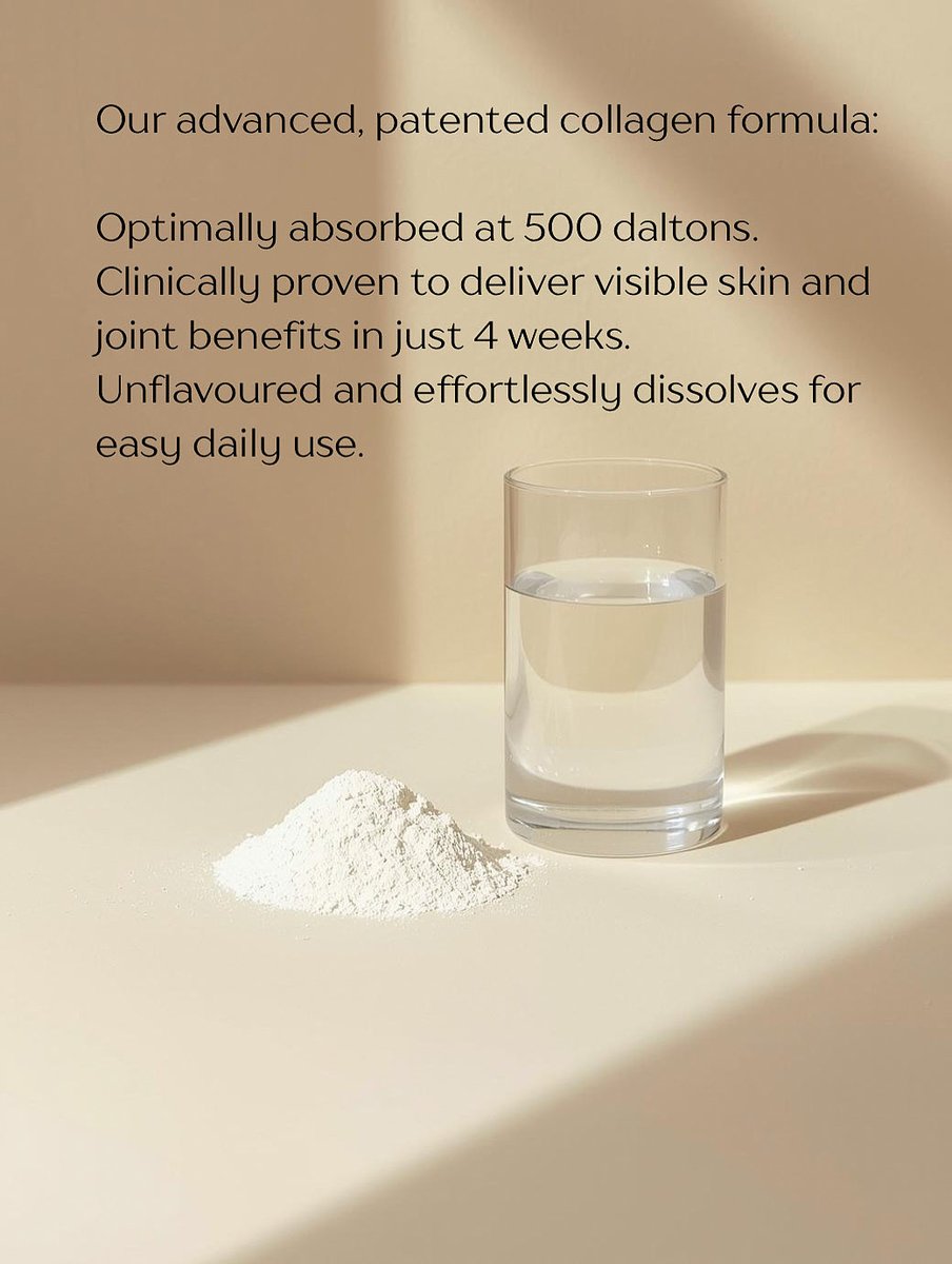XencaLtd's tweet photo. Our advanced, patented collagen formula:

Optimally absorbed at 500 daltons.
Clinically proven to deliver visible skin and joint benefits in just 4 weeks.
Unflavoured and effortlessly dissolves for easy daily use.

https://t.co/1JpfcCWxfI 

#CollagenScience #CellularHealth https://t.co/JXVhhhPNo0