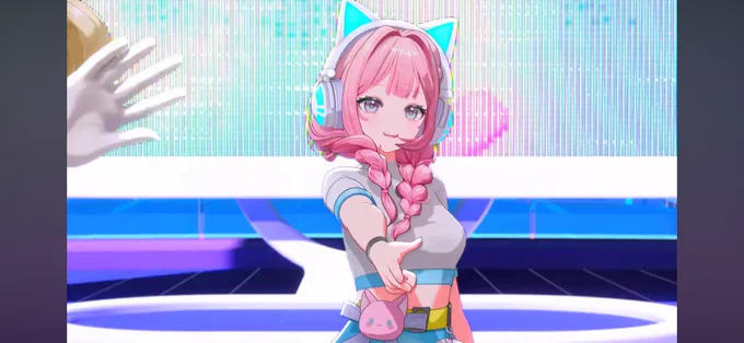 シャナ姫シャナ姫 さすがセンター 唯一のおさげも似合ってて神や 3枚目のお顔かわいすぎる ピンク髪って正義なんだ