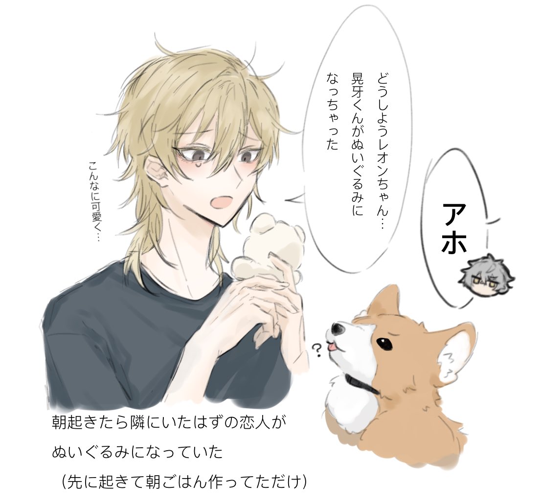 ぬいちゃん届いた記念にぬい絡みのかおこー載せる🤍