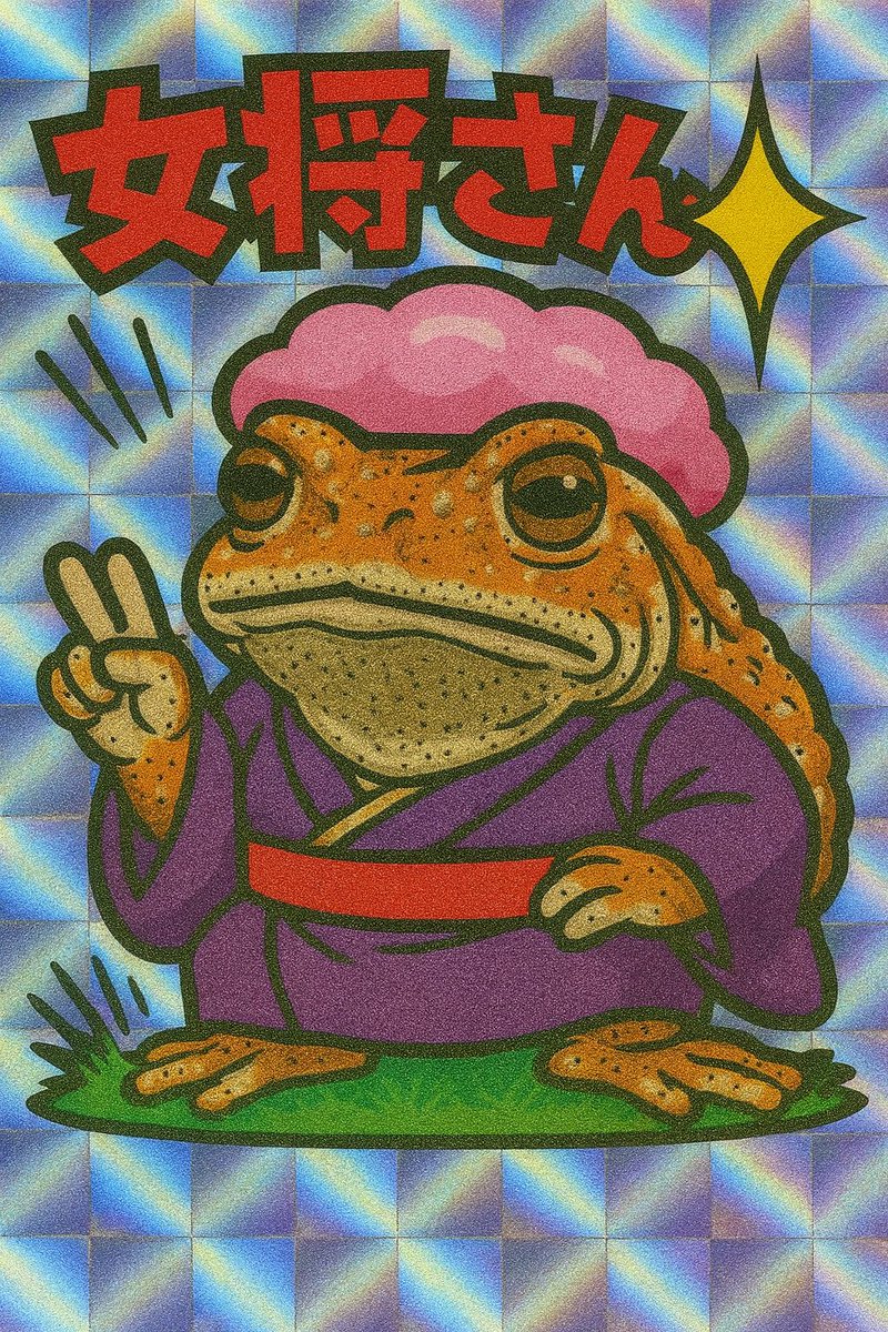 KERONPAS_'s tweet photo. 女将さん🐸 https://t.co/3RdH96jwNu