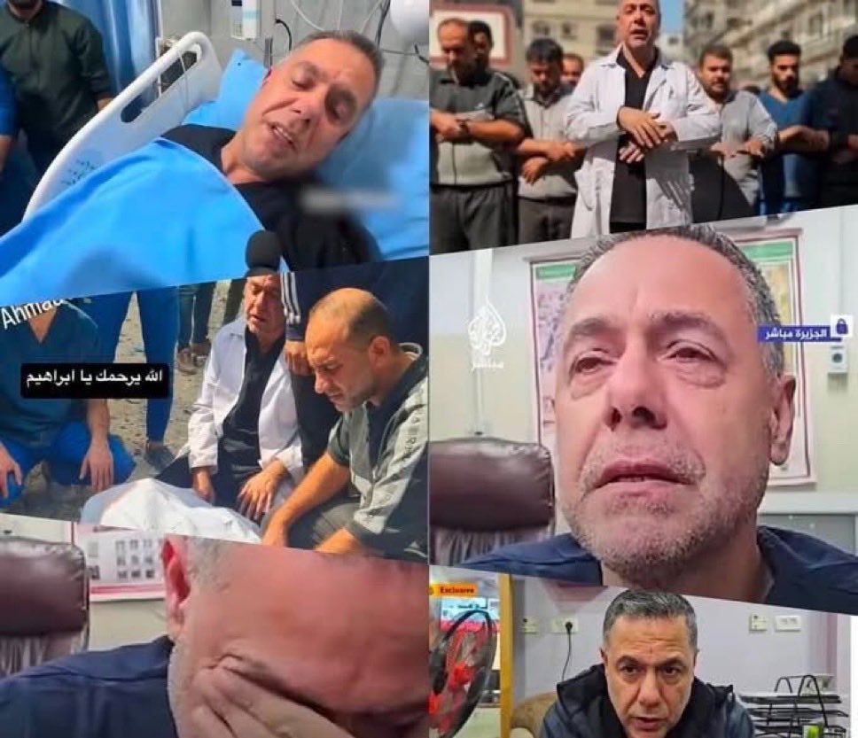 nevzatcicek's tweet photo. Gazzeli doktor

Sadece doktorluk yaptı

Ünlü çocuk doktoru

Ailesinden birçok insan katledildi

Evlatlarını  kendi elleriyle toprağa gömmüş, evlatlarının cenaze namazını kendisi kıldırmıştı

Hastahane müdürüydü

Hastahanesini terk etmedi

İsrail hukuksuzca onu ve arkadaşlarını kaçırdı

Hapishanelerde esir tutuluyorlar. 

İnsanlık dışı muameleye maruz bırakılan  Filistinli doktorlar Dr. Hüsam Ebu Safiya ve Dr. Mervan El Hams başta olmak üzere hepsi serbest kalmalı