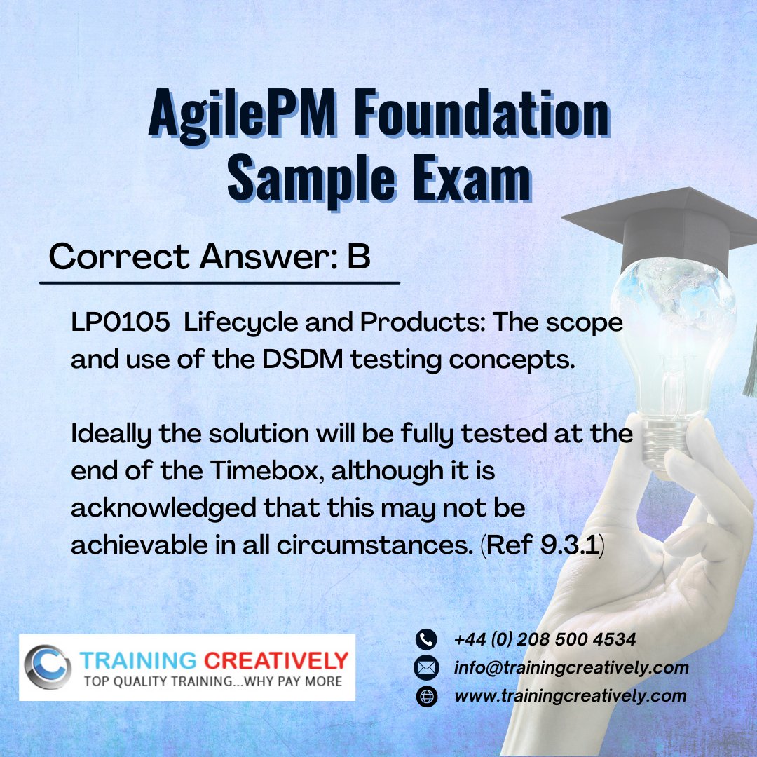 traincreatively's tweet image. 🚀 AgilePM Focus: The Foundation of Success
Every great Agile project starts with clear roles and responsibilities.
Can you identify the key role behind this scenario?
👉Swipe to uncover the answer and reasoning.
#AgilePM #AgileLeadership #ProjectManagement #TrainingCreatively