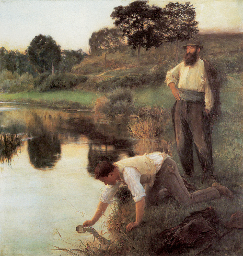 chourishi_'s tweet image. Art at its most significant is a distant early warning system that can always be relied on to tell the old culture what is beginning to happen.
#quotes
#Paintings
Jules-Alexis Muenier Muenier J A Les Cheminaux