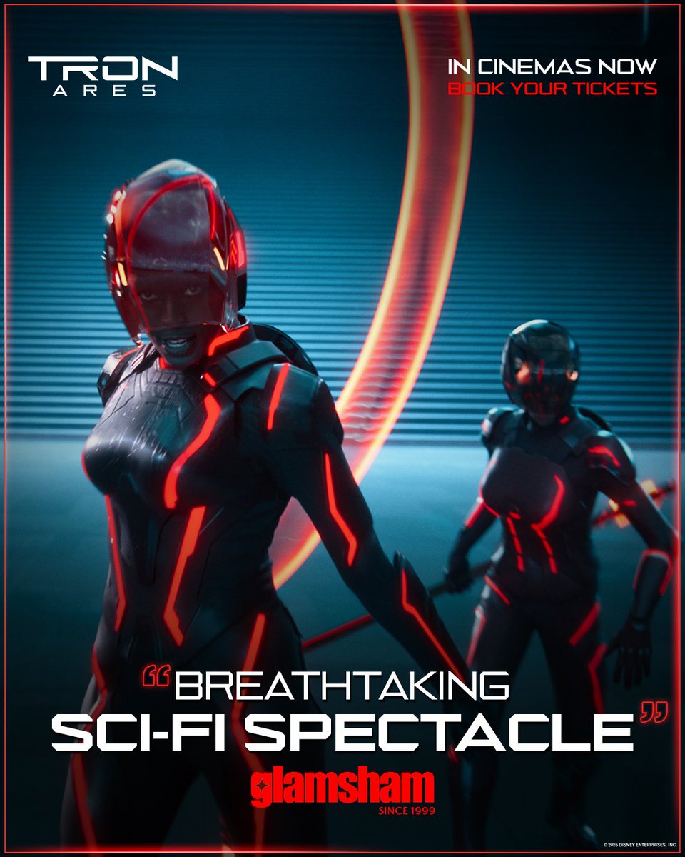 _PVRCinemas's tweet photo. The critics have spoken… The new chapter of Tron is a mind-bending blockbuster experience. Are you ready?
#TronAres now screening at PVR INOX!
Book now - https://t.co/WyiWtS0CBM
.
.
.
#JaredLeto #GretaLee #EvanPeters #JeffBridges #DisneyFilms #DisneyStudios #DisneyIndia https://t.co/qpwDwYPt3U