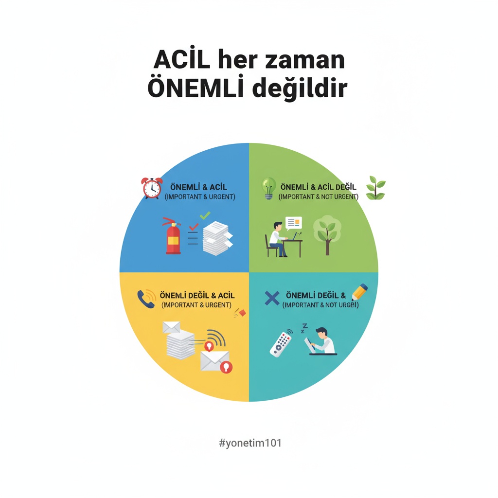ACİL her zaman ÖNEMLİ değildir. #yonetim101