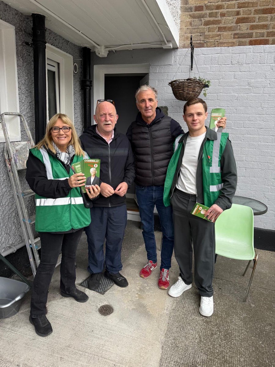 I was out canvassing yesterday for presidential candidate Catherine Connolly. It’s the first time I have ever canvassed for anyone. I believe Catherine will make a great president, a woman of integrity, humility, and unwavering principle. She has been a defender of human rights,