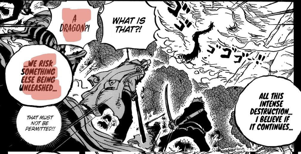 Like I've been saying, I believe Kaido wanted to "Die" to awaken his fruit... 👇🏾

This could explain these words from Saturn. 

This could also explain future events with Loki who might be a Dragon too... 

Did Shanks kill Loki and awaken him in the process? 🤔

#ONEPIECE1162
