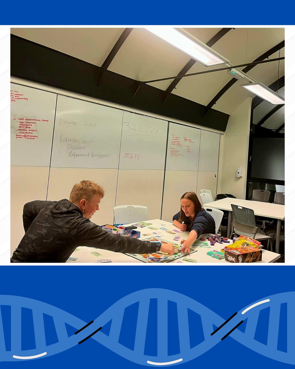 UoLBiochemistry's tweet image. Our Board Game Night was full of strategy, snacks, and smiles all around!😊

We can’t wait to see you at our next social. 💙🤍

Have a look on our socials for more pictures! 

#BiochemistrySociety #BoardGameNight #FunAndScience #StudentLife #Biochemistry #UoLBiochemistry