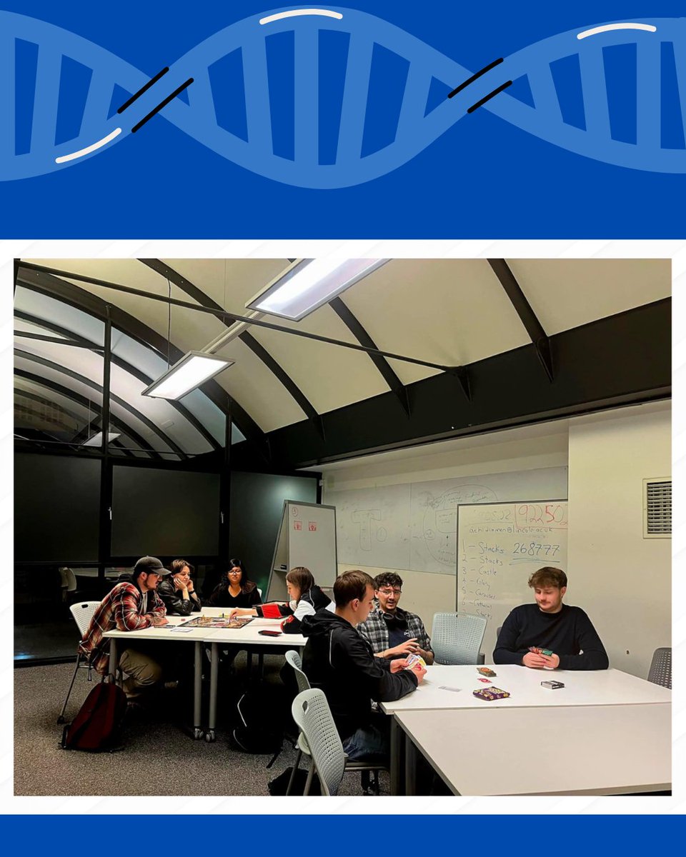 UoLBiochemistry's tweet image. Our Board Game Night was full of strategy, snacks, and smiles all around!😊

We can’t wait to see you at our next social. 💙🤍

Have a look on our socials for more pictures! 

#BiochemistrySociety #BoardGameNight #FunAndScience #StudentLife #Biochemistry #UoLBiochemistry
