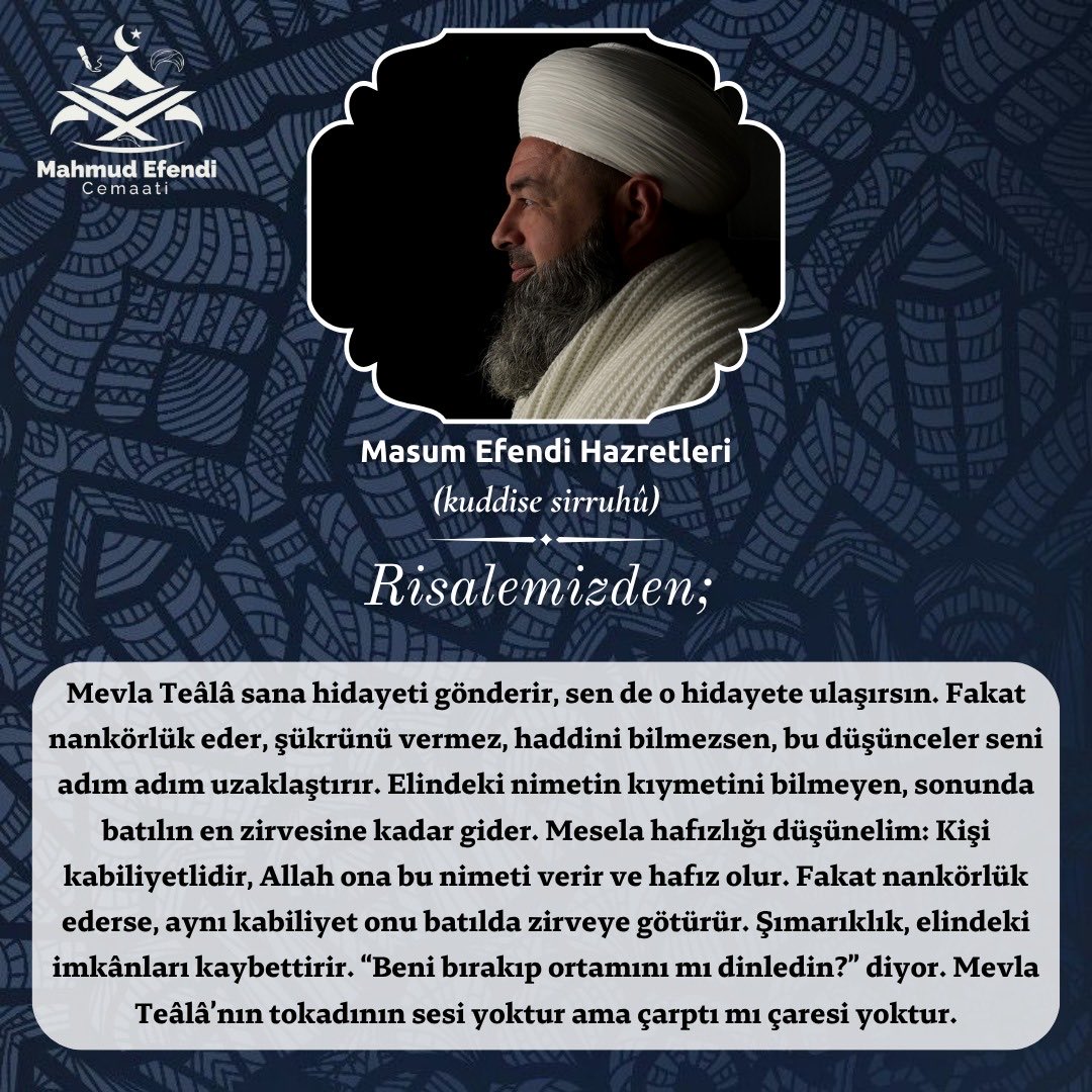 Sultanımız MasumEfendi ile risale dersimizden