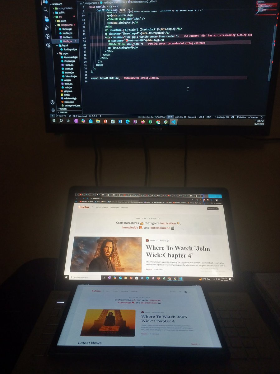 chief_kwami's tweet image. Design. Code. Create. Repeat.
This isn’t just what I do — it’s who I’ve become.
🚀 Available for Junior Full Stack Developer roles.
#FullStackDeveloper #DesignToCode #TechJourney