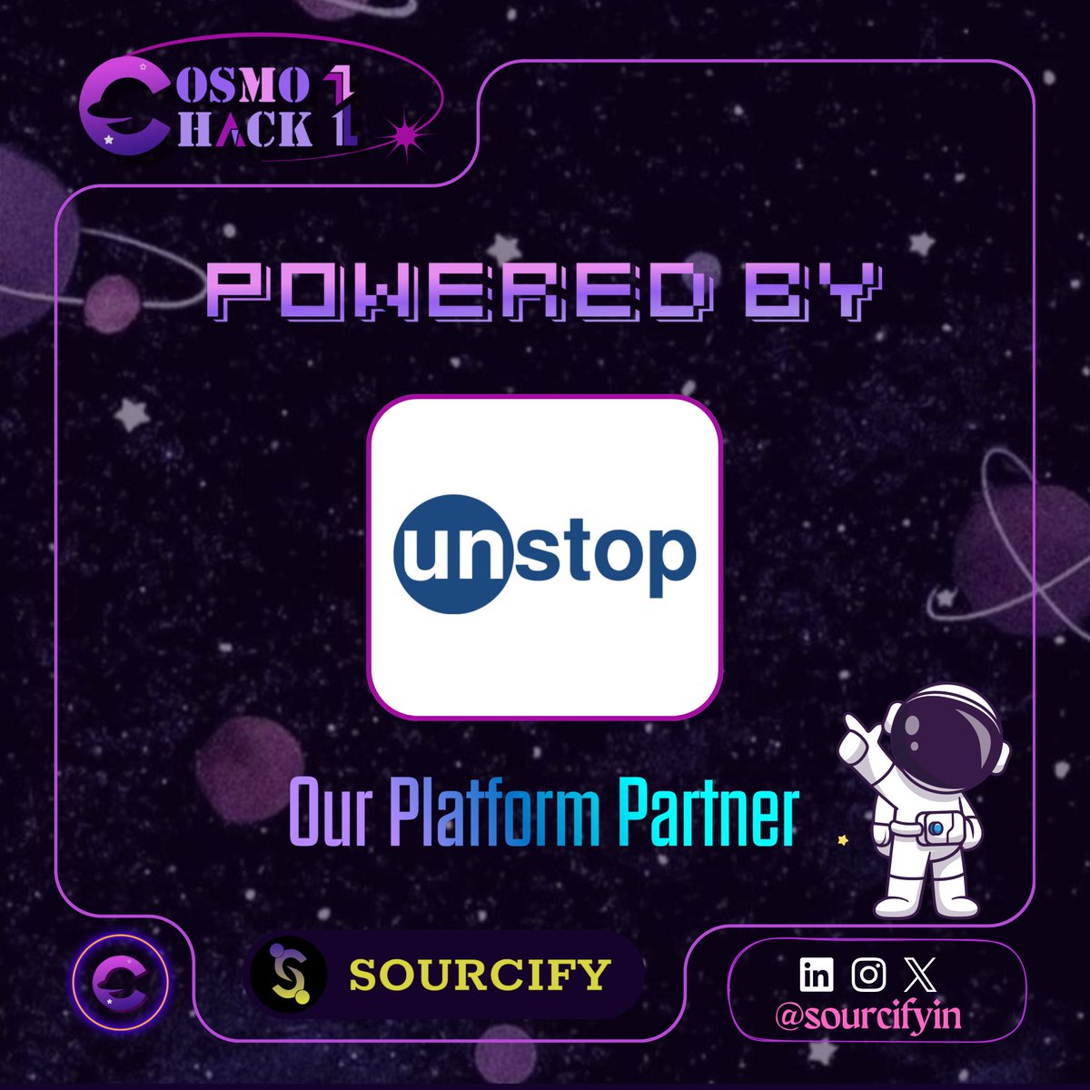 SourcifyIN's tweet image. 🌟 CosmoHack1: Powered by @Unstop_World 🚀

@Unstop_World propels India&apos;s brightest minds into the innovation cosmos! 💡 

Bridging talent &amp;amp; opportunity for a tech future that&apos;s out of this world! 

#CosmoHack1 #Unstop #HackathonPartner #InnovationSpace #Sourcifyin