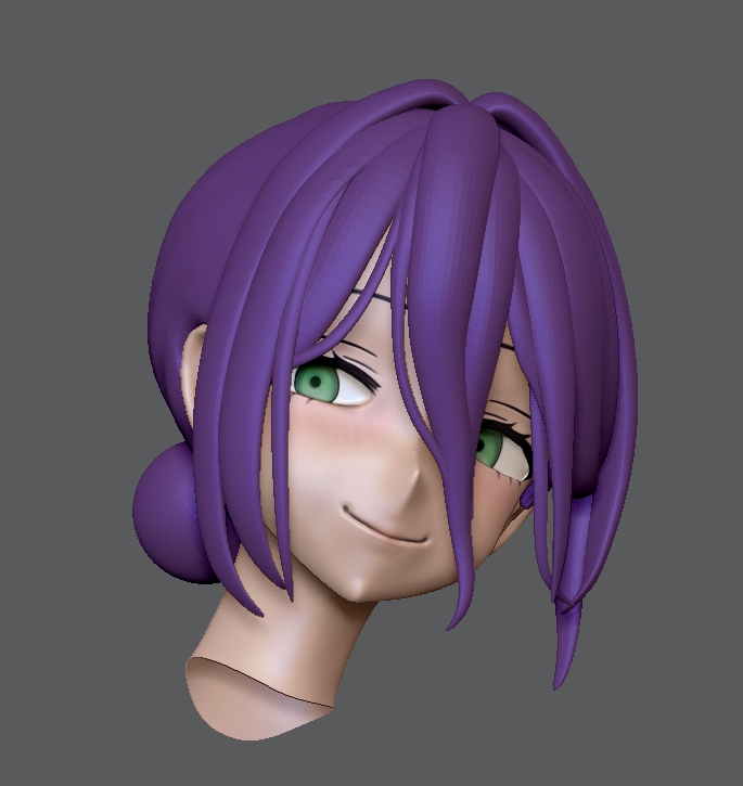 _Ain_pin_figure's tweet photo. WIP  HAIR #WIP3D #ZBrush #fanartsculpt #체인소맨 #레제 https://t.co/IXFfibLEUV