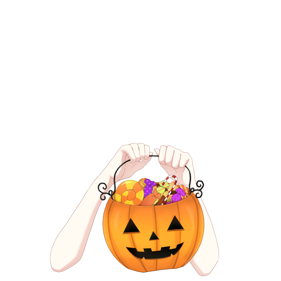 【素材配布】
もうすぐハロウィン❗️🎃
ということで、お菓子バスケットを持つ素材配布します！🍭🍬🍪

動画や配信での使用○、素材の編集や加工もご自由にどうぞ！ 
クレジット表記は任意ですが、して下さると喜びます☺️✨

↓商用利用はリプ欄から❗️↓