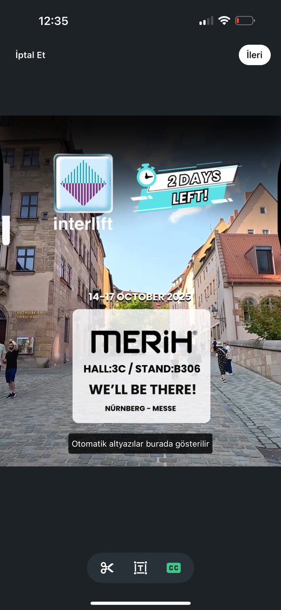 ⏳ Sadece 2 gün kaldı! / Only 2 days left!
Yeni teknolojilerimizi, tasarım anlayışımızı ve yenilikçi çözümlerimizi Hall 3C / Stand B306’da keşfetmeye davetlisiniz
Let’s meet at Interlift 2025 in Nürnberg Messe to experience the future of elevator technology together 14–17 October