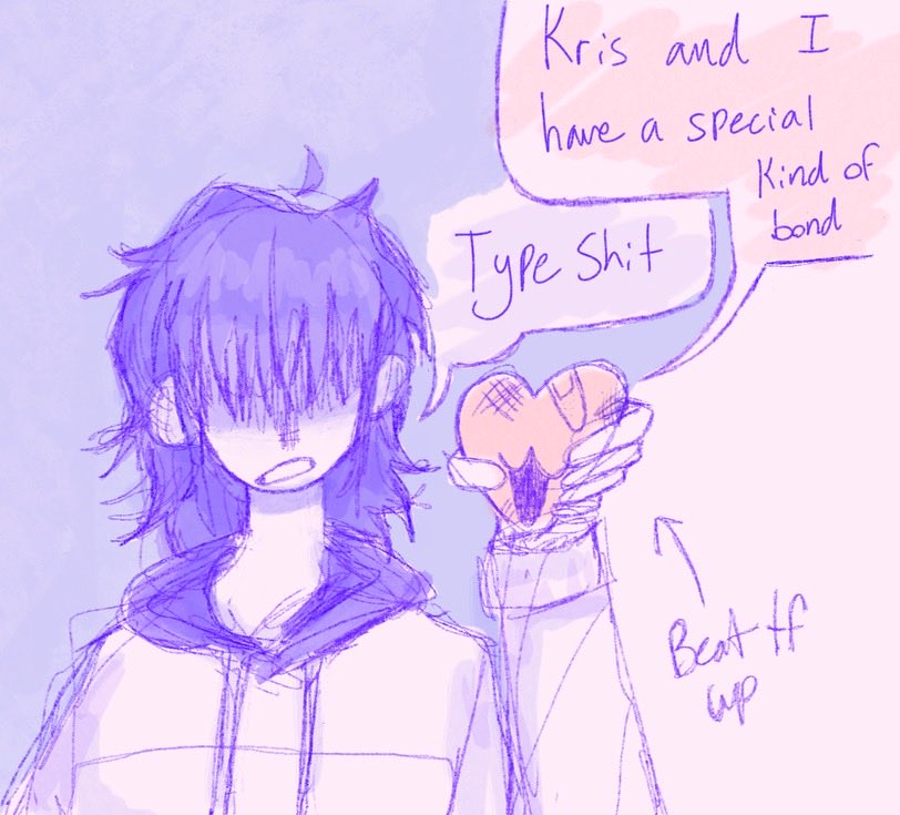 sacofbeans's tweet photo. kris n soul doodle
#deltarune https://t.co/o3rtJyAaHo