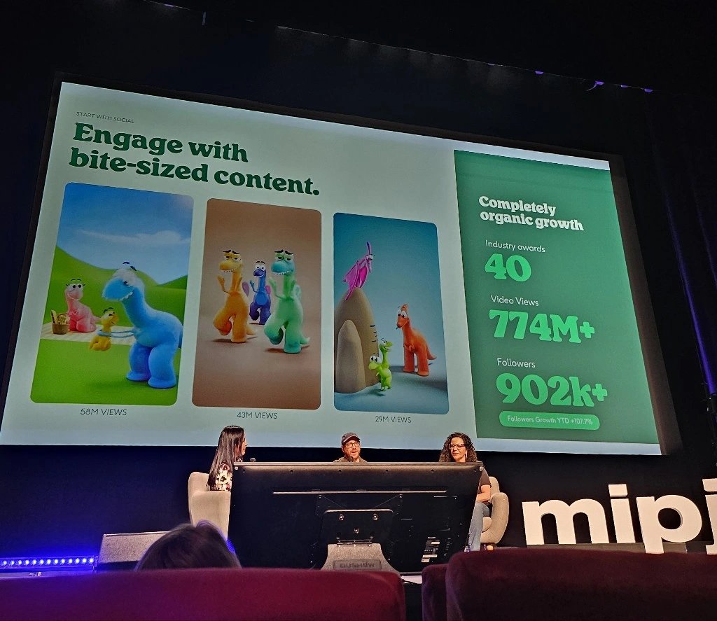 Cabanimation's tweet image. Just wrapped our panel at MIPJr Cannes--&amp;gt; the grand prix of kids media b2b conferences. Breaking down NFTs, community-driven models to studio executives and YouTube leadership 🌋✨