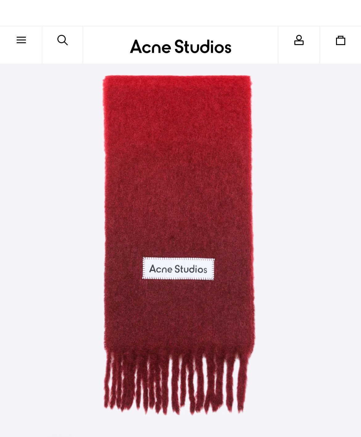 Acne Studios グラデーションマフラー Acne Studios グラデーション マフラー