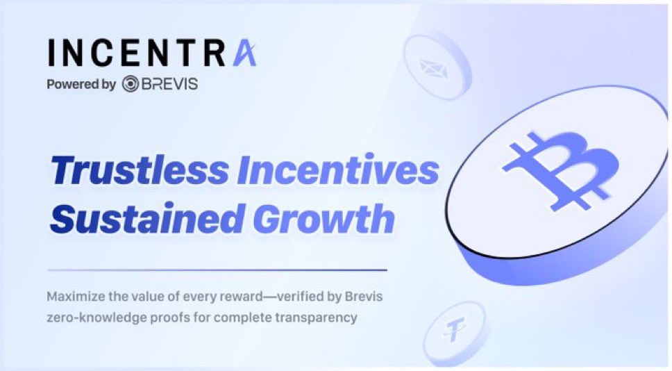 Web3pabl0's tweet image. It’s Zero Knowledge time. ⚡
@brevis_zk just dropped Incentra, a trustless, zk-powered incentive hub for DeFi.
No more spreadsheets, bots, or guesswork.
➤ Incentra lets protocols reward real on-chain actions (like lending, staking, LPing) with full zk-proof verification —…