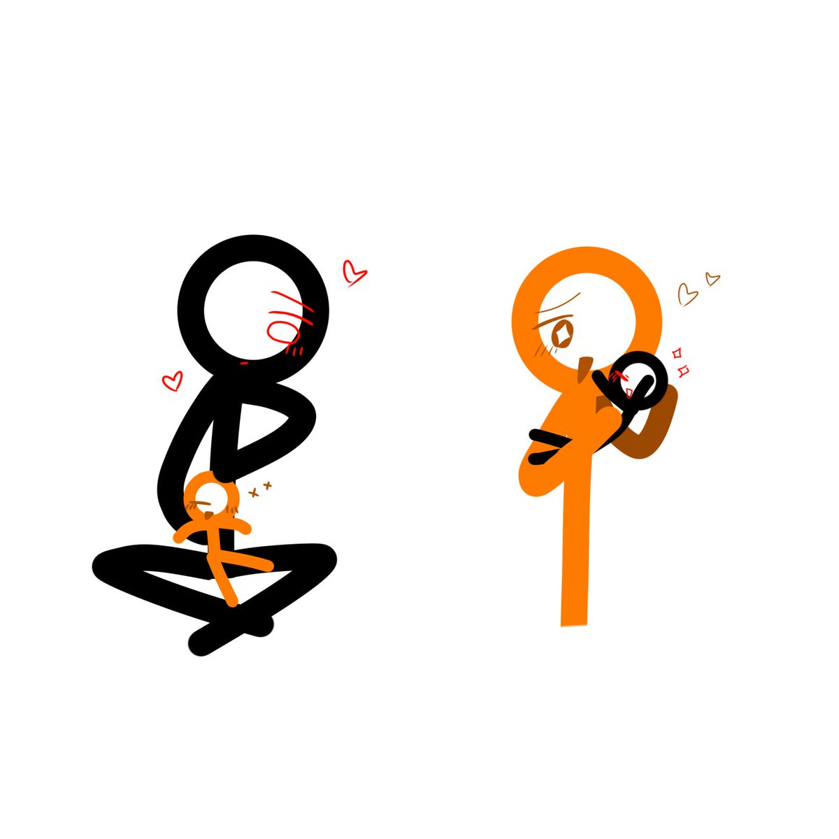 hakumu_yumu's tweet image. リクエストで貰った🖤🧡描くの楽しかった🥳

#AnimatorVSAnimation
#AnimationVSMinecraft 
#AlanBecker